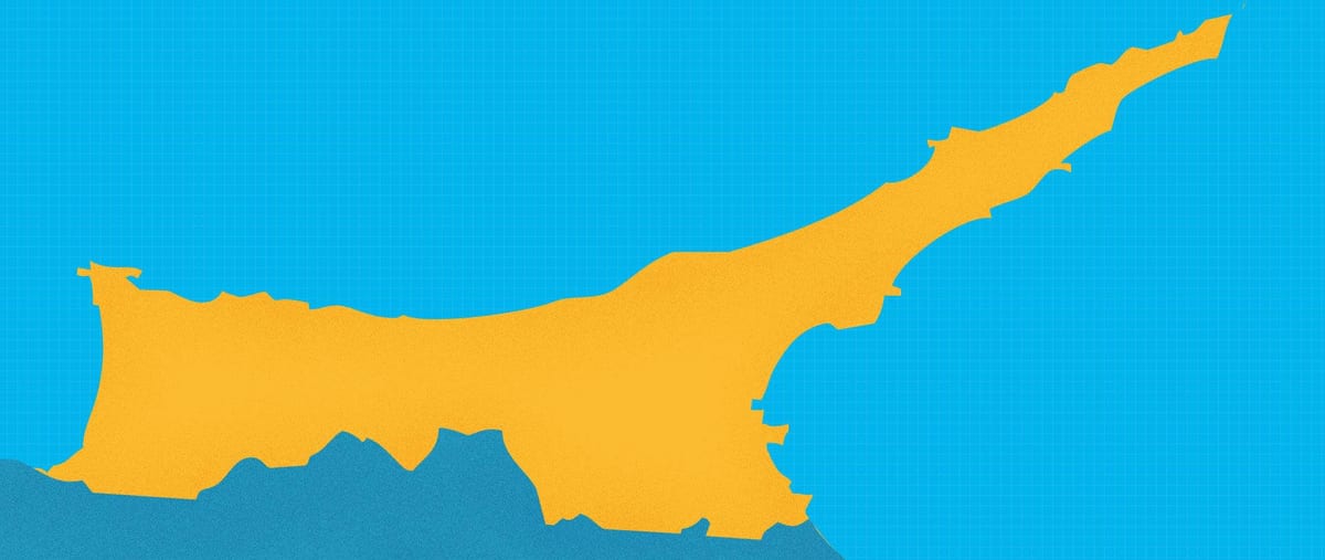 Карта Північного Кіпру курорти