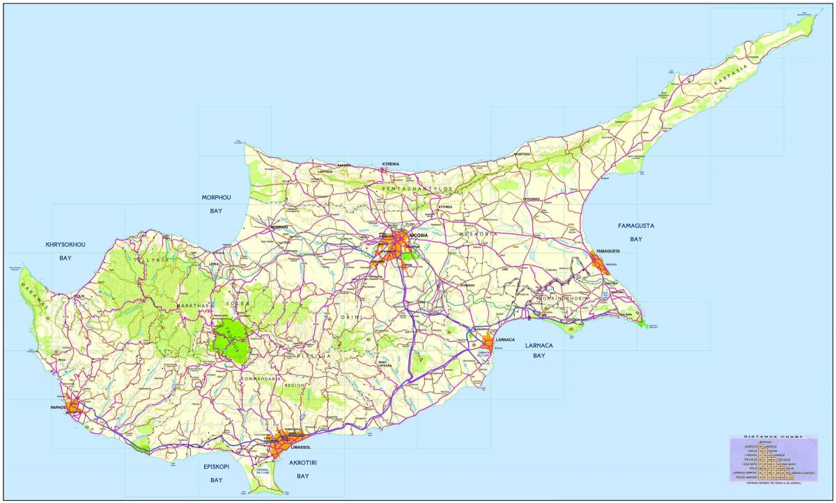 карта Кіпру