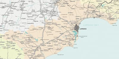 Карта ларнака Кіпр