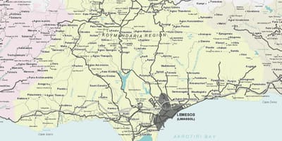 Карта лімассола Кіпр