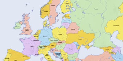 Карта Кіпру і навколишніх країн