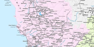 Карта вулиць пафосу Кіпр