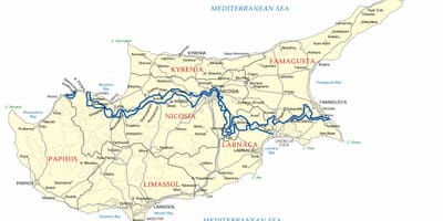 Карта ніссі Біч Кіпр