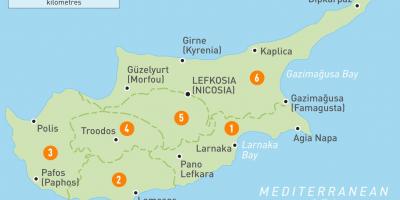 Карта Кіпру країни