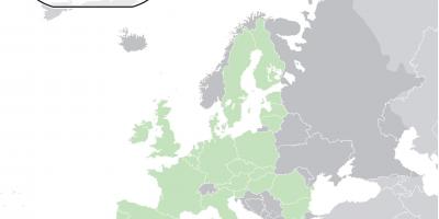 На карті Європи на Кіпрі