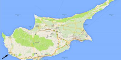 Карта Кіпру пафос